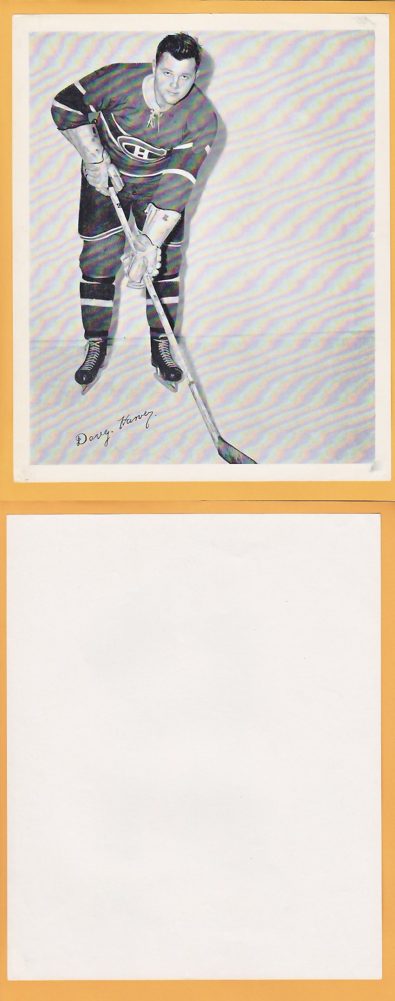 1945-54 QUAKER OATS PHOTO DOUG HARVEY V.2 photo 1945-54 QUAKER OATS PHOTO DOUG HARVEY V.2 photo